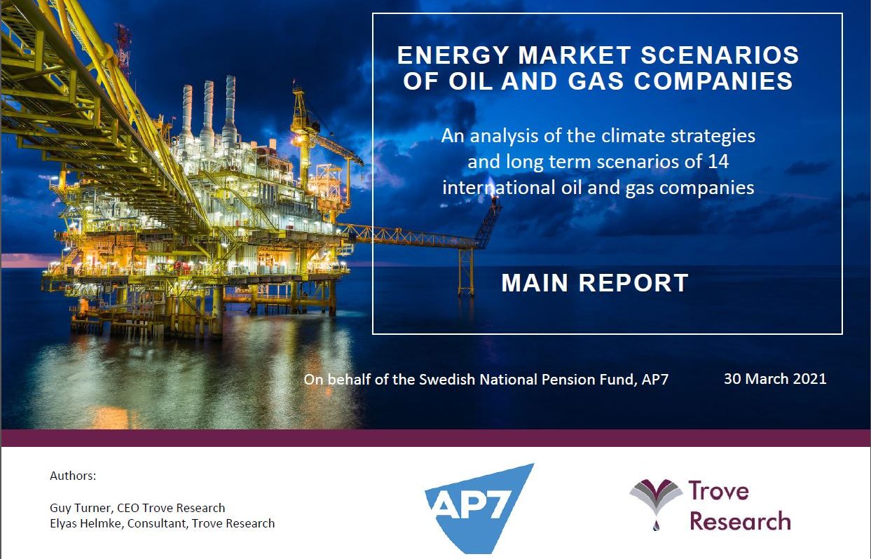 Report Oil & Gas Climate Strategies and Energy Scenarios / Analys av