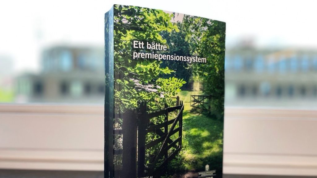 Omslaget på utredningen för ett bättre pensionssystem