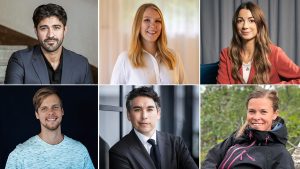 Ekonomipanelen bestående av uppifrån från vänster: Mohammed Salih, Annifrid Huhtala, Isabella Ahmadi, Christian Karlsson, Américo Fernández Elisabeth Byström.