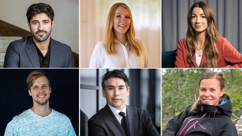 Ekonomipanelen bestående av uppifrån från vänster: Mohammed Salih, Annifrid Huhtala, Isabella Ahmadi, Christian Karlsson, Américo Fernández Elisabeth Byström.