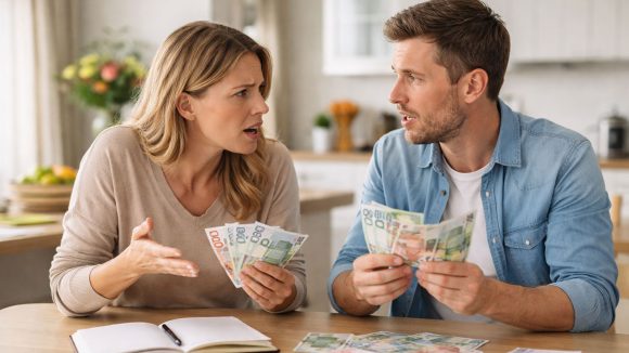 Par bråkar om pengar